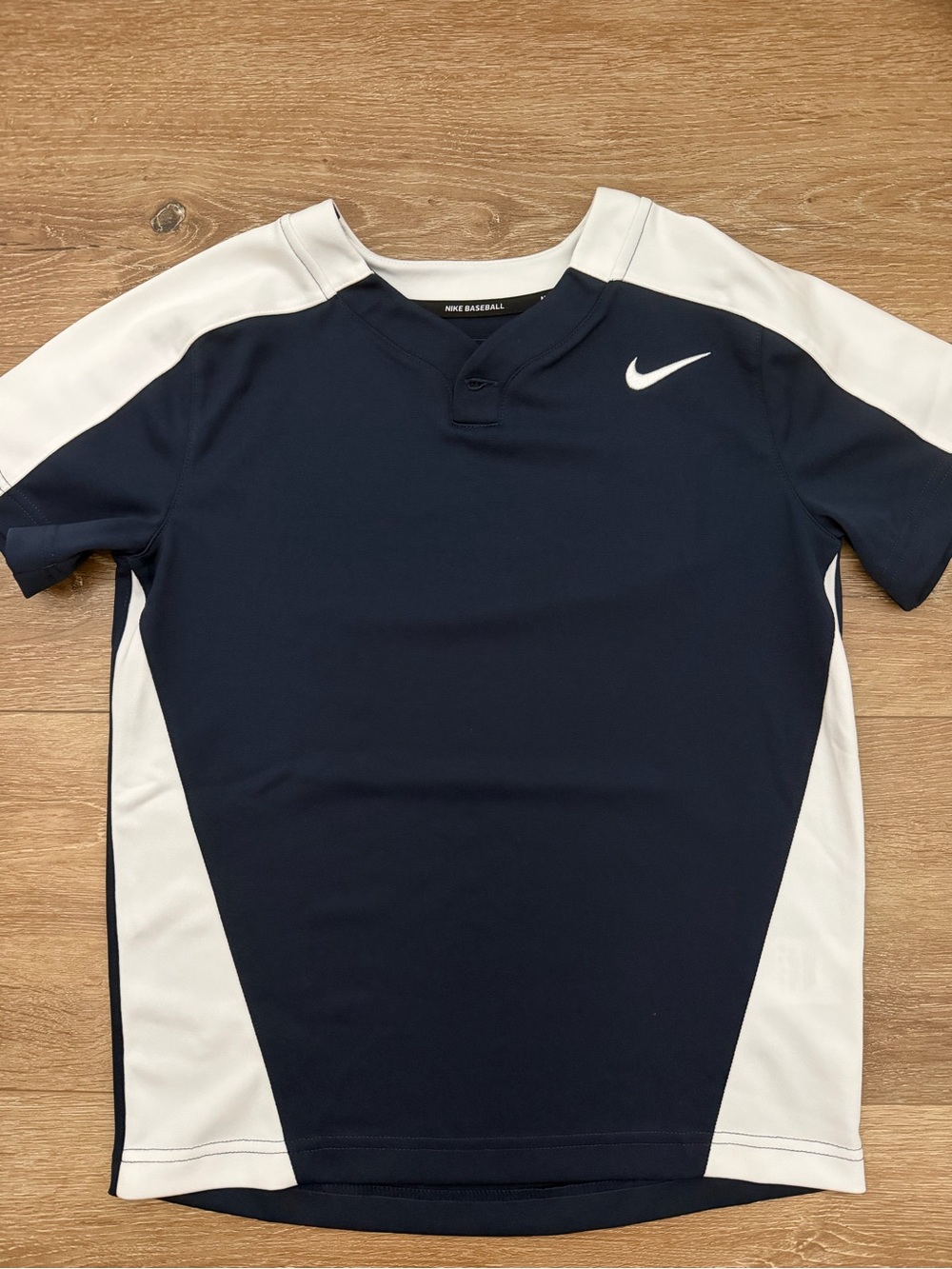 Nike Youth Navy and White Athletic Baseball Jersey